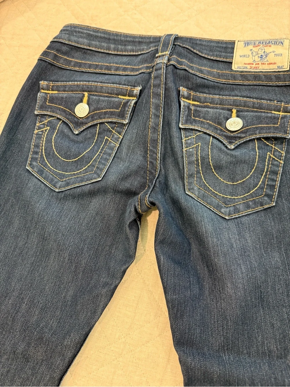 True Religion Dark Blue Women's Skinny Jeans Sz 27
